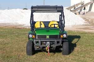 John Deere Gator XUV 855D 4x4 Diesel Power Steering Full Windshield - Rough Country - Scratch Resistant - '13-'17